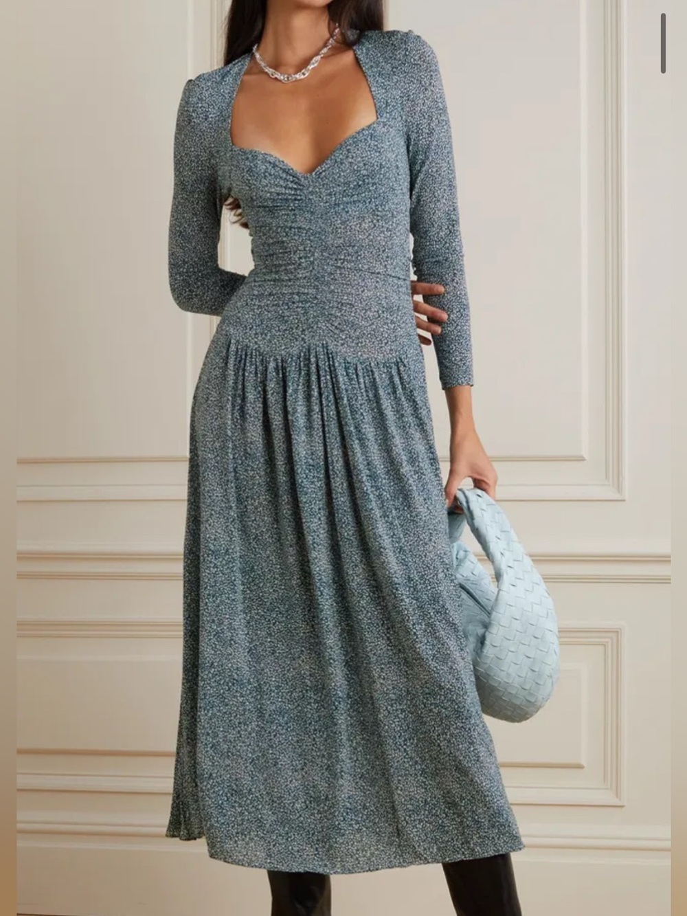 Isabel Marant Jenny Pleated Midi Dress Size 38 (US Size 6)